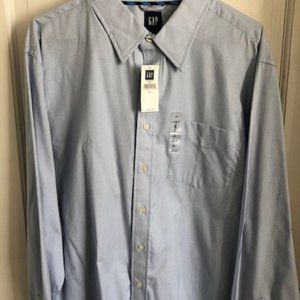 New With Tags (NWT) Gap Gingham Classic Fit 17-17.5 XL